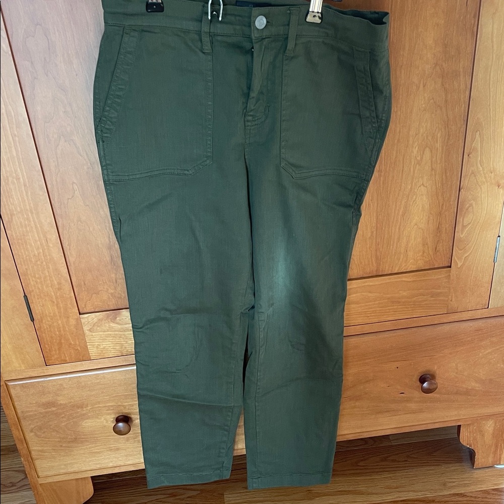 J. Crew Olive Green Cropped Utility Pants